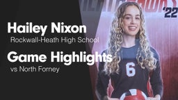 Game Highlights vs North Forney 