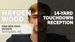 14-yard Touchdown Reception vs Rogers Heritage 