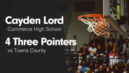 4 Three Pointers vs Towns County 