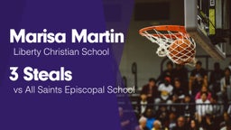 3 Steals vs All Saints Episcopal School