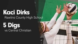 5 Digs vs Central Christian