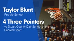 4 Three Pointers vs Stuart County Day School of the Sacred Heart