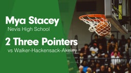 2 Three Pointers vs Walker-Hackensack-Akeley 