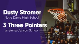 3 Three Pointers vs Sierra Canyon School
