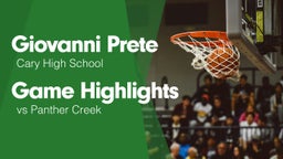Game Highlights vs Panther Creek 