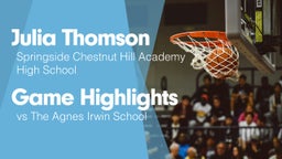 Game Highlights vs The Agnes Irwin School