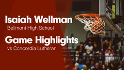 Game Highlights vs Concordia Lutheran 