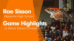 Game Highlights vs Mount Vernon Christian 