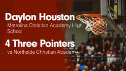 4 Three Pointers vs Northside Christian Academy 