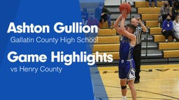 Game Highlights vs Henry County 