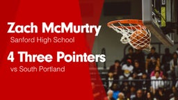 4 Three Pointers vs South Portland 
