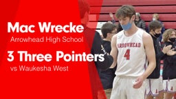 3 Three Pointers vs Waukesha West 