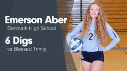 6 Digs vs Blessed Trinity 