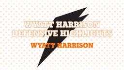Wyatt Harrison Defensive Highlights
