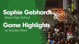 Game Highlights vs Greeley West 