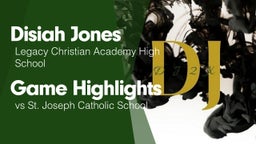 Game Highlights vs St. Joseph Catholic School