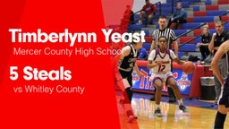 5 Steals vs Whitley County 