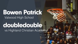 Double Double vs Highland Christian Academy