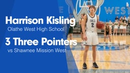 3 Three Pointers vs Shawnee Mission West