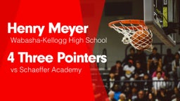 4 Three Pointers vs Schaeffer Academy