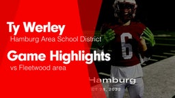 Game Highlights vs Fleetwood area