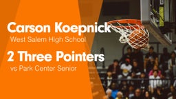 2 Three Pointers vs Park Center Senior 