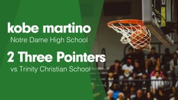 2 Three Pointers vs Trinity Christian School