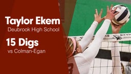 15 Digs vs Colman-Egan 