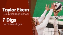 7 Digs vs Colman-Egan 