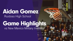 Game Highlights vs New Mexico Military Institute