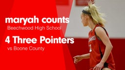 4 Three Pointers vs Boone County 