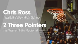 2 Three Pointers vs Warren Hills Regional 