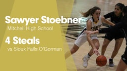 4 Steals vs Sioux Falls O'Gorman 
