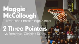 2 Three Pointers vs Emmanuel Christian School