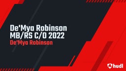 De'Mya Robinson MB/RS C/O 2022