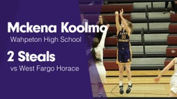 2 Steals vs West Fargo Horace 