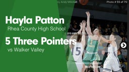 5 Three Pointers vs Walker Valley 