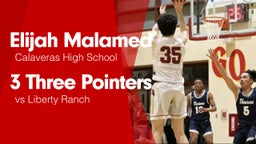 3 Three Pointers vs Liberty Ranch 