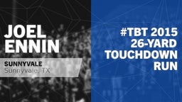 #TBT 2015: 26-yard Touchdown Run vs Commerce 