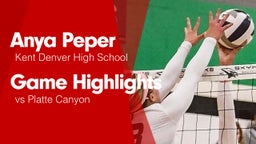 Game Highlights vs Platte Canyon 