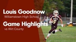 Game Highlights vs Wirt County 