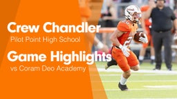 Game Highlights vs Coram Deo Academy 
