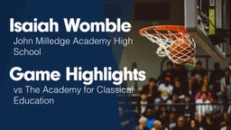 Game Highlights vs The Academy for Classical Education