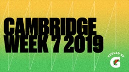 Marcus Godbey's highlights Cambridge Week 7 2019