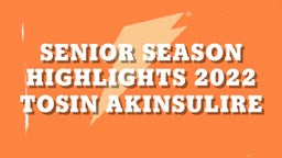Senior season Highlights 2022