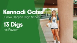 13 Digs vs Payson 