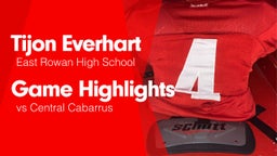 Game Highlights vs Central Cabarrus 