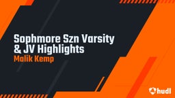 Sophmore Szn Varsity & JV Highlights
