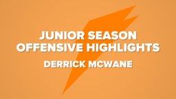 Junior Season Offensive Highlights
