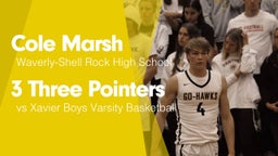 3 Three Pointers vs Xavier Boys Varsity Basketball